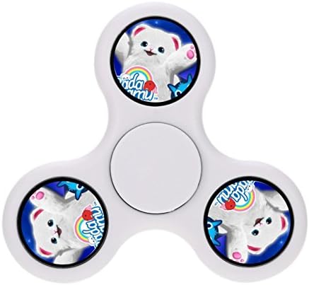 Badanamu Squirrelzaber Fidget SpinnerWhiteKrazy Spinner Hand Spinner Toy Stress Reducer, Perfect for ADHD EDC ADD, Safety and Funny, Fashion Design and Images