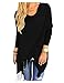 CutyKids Women's Casual Long Sleeve Tassel Hem Crewneck Knitted Cardigans