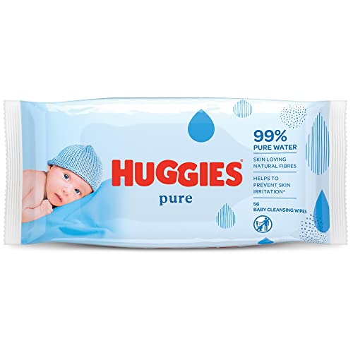 Huggies Pure Baby Wipes - 1 packs of 56 wipes
