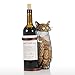 Tooarts Cat Wine Holder Cork Metal Wine Barrel Cork Storage Cage Table Cork Container Ornament
