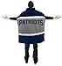 Littlearth Unisex NFL New England Patriots Hoodie Poncho, 70.5