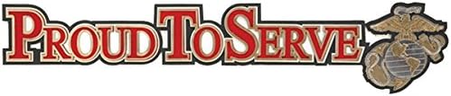 Uniformed U.S. Marine Proud To Serve Die Cut