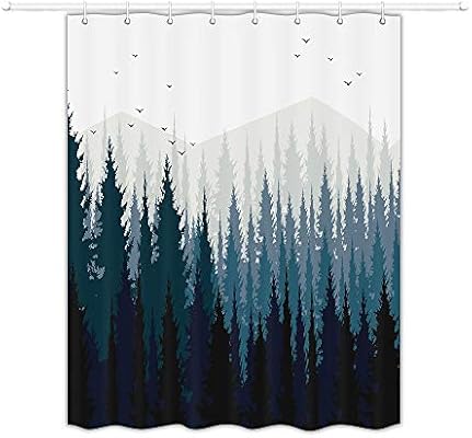 Jawo 47 X 64 Inch Rv Shower Curtain Fabric Rv Shower Curtain For