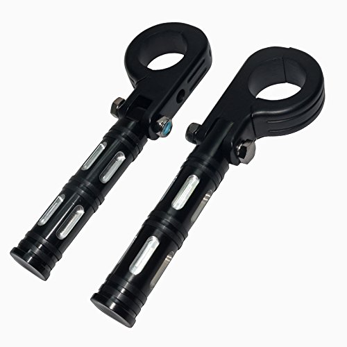 Edge Cut Foot Pegs Mount Clamp Black Motorcycle 1.25" 1 1/4" 32mm Motorcycle Engine Highway Guard Pilot Foot Pegs Mount Clamp Footpegs Footrest For Harley Davidson Touring Yamaha Honda Kawasaki