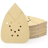 Sanding Pads for Black and Decker Mouse Sanders by LotFancy, 50PCS 60 80 120 150 220 Grit Sandpaper Sheets Assortment - Hook and Loop Detail Palm Sander Sand Paper, 12 Holes
