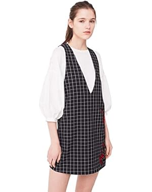 Mango Women's Embroidered Printed Dress