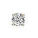14 Karat Gold Plated Cubic Zirconia Stud Earrings.1.00 Carat Total Weight Half a Carat Each Stone.