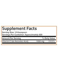 Vitamina C en polvo, pura absorción, ácido soluble de Bronson Labs, 1