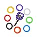 TXIN Key Caps Tags, Silicone Hollow Key Identifier Rings Key ID Rings Key Cap Covers Topper Coding Identify Keys