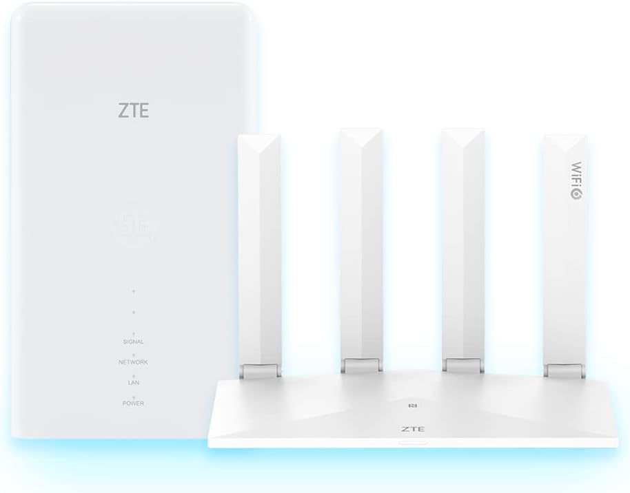 ZTE MC889 5G Outdoor Antenna & WiFi 6 Router T3000 CPE 128 User