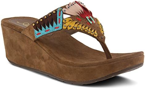 Azura Women's Style Headress Taupe EURO Size 38 Suede Slide Sandal