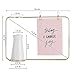 SS&Y Prisma 5x7 Picture Frame – Geometric Wire Photo Frame for Desktop Matte Brass - Photo Frame with a Beautiful Flower vase.
