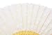 meifan Womens Multi Color Handmade Cotton Lace Folding Hand Fan (White)