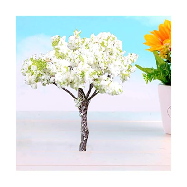VOSAREA Micro Landschaft Ornament Kunststoff Künstliche Miniatur Baum für Garten Moos Bonsai Hause DIY Dekoration (Birne… – Bild 4