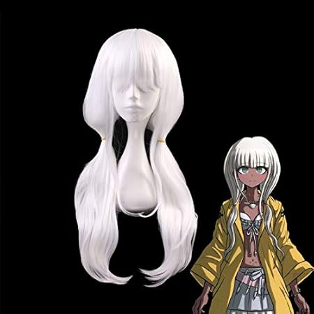 Amazon Co Jp ダンガンロンパv3アンジーヨナガアンジイホワイトロングウィッグコスプレコスチュームダンガンロンパ耐熱人工毛ウィッグ ダンガンロンパ ビューティー