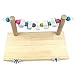 Alfie Pet - Percy Wood Platform with Chewing Toys for Mouse, Chinchilla, Rat, Gerbil and Dwarf Hamster