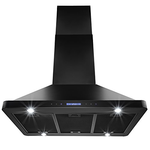 FIREBIRD New 36" European Style Island Mount Stainless Steel Range Hood Vent W/Both Side Accessible Touch Sensor Control FBTK-B306H-90