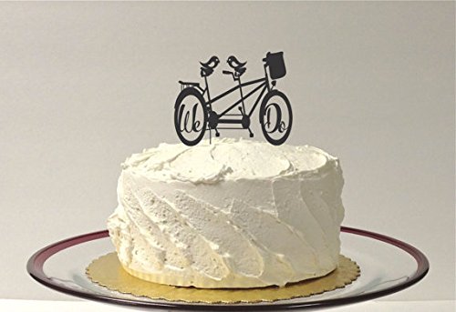 Tandem Bicycle Wedding Cake Topper Bike Cake Topper We Do Wedding Cake Topper Mountain Bike Cake Topper Cyclist Cake Topper