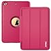 iPad Case, iPad Mini 1 2 3 Case, SEYMAC Three Layer Drop Protection Rugged Protective Heavy Duty iPad Case with Magnetic Smart Auto Wake / Sleep Cover for Apple iPad Mini 1/2/3 (Rose)
