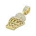 Mens Gold Tone Basket Ball Pendant Hip-Hop 3mm 30
