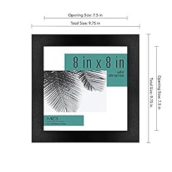 MCS Studio Gallery Frame, Black Woodgrain, 8 x 8 in