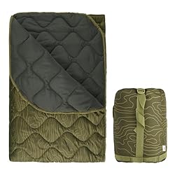 LOOGU Camo Blanket Waterproof Poncho Liner for