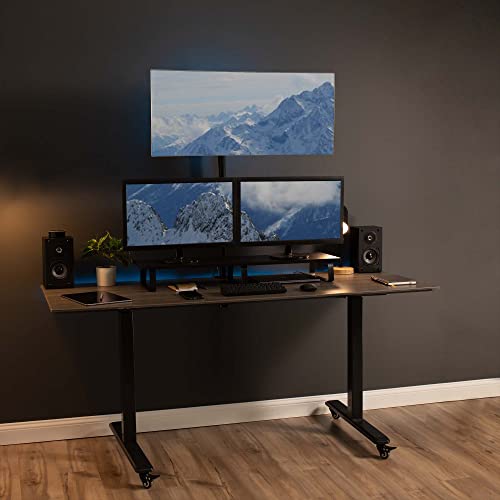 VIVO Extra Tall Single Monitor Desk Mount Stand 39 inch Pole. Features
