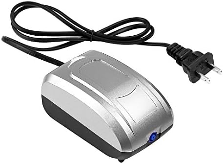 Waterproof LED Submersible Aquarium Light Round Fish Tank Bubble Lamps Air Pump (US Plug) Set53