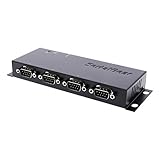 SerialGear USB to Serial 4-Port DB-9 RS-232 Adapter with FTDI Chipset – Works with Windows 10, 8, 7, XP and Mac OS 10.X Systems