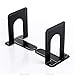 MROCO Universal Premium Bookends, Non-Skid, Heavy Duty Metal Book Ends for Shelves, Book Support, Book Stopper for Books, Movies, Magazines, Video Games, 6 x 4.6 x 6 inches, Black, 4 Pairs/8 Pieces