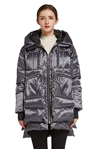 Orolay Women's Thickened Down Jacket Hooded Darkgray L - Thumbnail 7