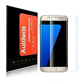 Samsung Galaxy S7 Edge Screen Protector, Auideas Tempered Glass Full coverage [Case Friendly][3D Curved Protection]HD Clear Tempered Glass Screen protector For Samsung Galaxy S7 Edge - Clear