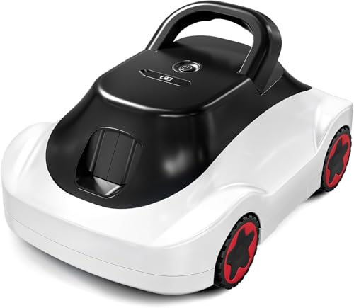 OUCAXIA C5 Cordless Robotic Pool Cleaner with 180-Min Runtime, 2.7L Large-Capacity Filter Basket, Self-Parking & Lightweight Design, for Above-Ground & In-Ground Pools up to 2,200 Sq.Ft (Snow)