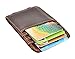 Le'aokuu Mens Genuine Leather Cowhide Magnet Money Clip Credit Case Case Holder Slim Wallet (The Coffee)