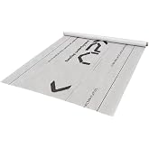 ApxRoufin Roof Underlayment Roll Synthetic, Roofing Paper, 48in x 250ft. | PP, Vapor Barrier Membrane, Ice and Water Shield, Non-slip, Tear/UV/Wind Resistant, for Metal/Shingle/Tile Roof, Meets ASTM.