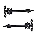 Adonai Hardware 245mm x 105mm Iron Hinge (Black Powder Coated)- Supplied as 2 Pieces per Pack