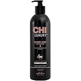 CHI Luxury Black Seed Oil Moisture Replenish Conditioner, Strengthens for Soft Hair, Replenishes Moisture, Sulfate, Paraben & Gluten-Free, 25 Oz