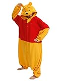 Sweetdresses Adult Unisex Animal Sleepsuit Kigurumi Cosplay Costume Pajamas (X-Large, Winnie Pooh)