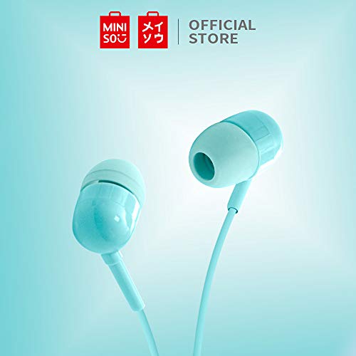 MINISO Colorful Music Earphone in-Ear Headphones with Microphone, Comfortable Earbuds Cute Earphones for Mobile Smartpho