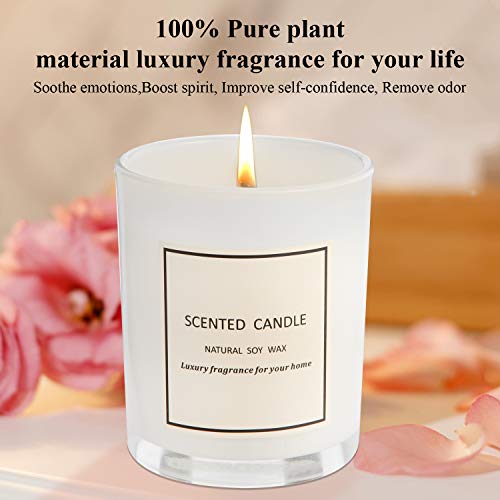 Gifts for Women Scented Candles 100% Pure Natural Soybean Wax with Strongly Fragrance Essential Oils for Stress Relief and Aromatherapy - Thumbnail 2