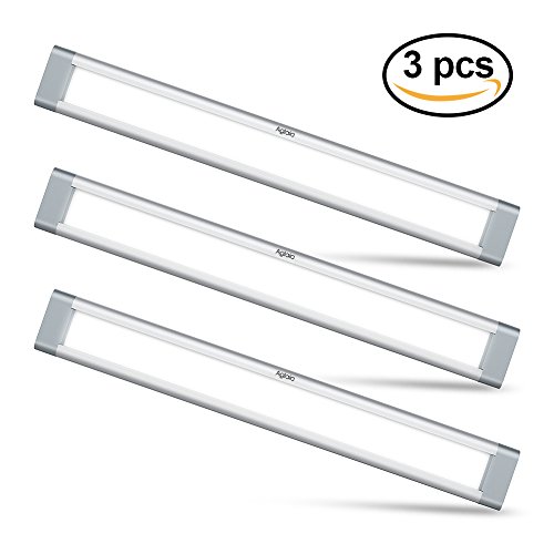 LED Under Cabinet Lighting, Aglaia Dimmable Under Cupboard Light LED 9W 6000K Ultra Thin Closet Light Bar for Kitchen Shelf Locker Show Case（3 Pack）