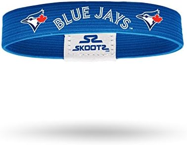 Officially Licensed MLB Wristbands (Large, Toronto Blue Jays)