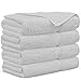 Premium Turkish Cotton 4-Piece Bath Towels, White