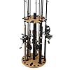 Rush-Creek-Creations-Round-Spinning-24-Fishing-Rod-Rack-with-Dual-Rod-Clips