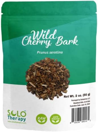 Organic Wild Cherry Bark (Prunus Serotina) Cut & Sifted - Whole Herb, Tannins & Quercetin