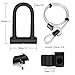 DINOKA Bike U Lock – 16mm Heavy Duty Security U Cable Bike Lock with 4ft Flex Bike Cable and Sturdy Mounting Bracket for Road Bike Mountain Bike Electric Bike Folding Bikethumb 3