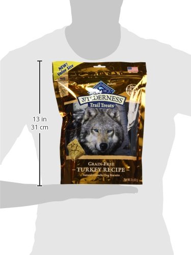BLUE BUFFALO WILDERNESS TRAIL TREATS HIGH PROTEIN GRAIN FREE DOG BISCUITS CRUNCHY DOG TREATS, TURKEY RECIPE, 24-OZ BAG