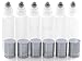 Aster Essentials Glass Roller Bottles with Metal, Stainless Steel Roll Balls. 10ml, 1/3oz Essential Oil Roll on Bottles are perfect for Aromatherapy, Perfume, & Lip Gloss-6 pack with 3 extra balls.