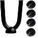 Hairpin Leg Feet Protector Cover-Top Rated New Tighter Floor Glides-Four Pack-Top Clip Guards for Table Bottom-Easily Fits 3/8