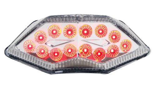 2013-2017 Kawasaki Ninja 300 Integrated Sequential LED Tail Lights Clear Lens